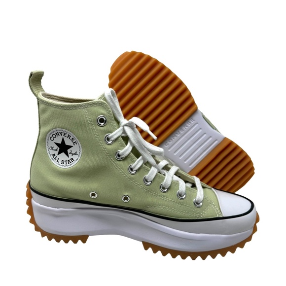 Converse Run Star Hike Platform Women's Size Skate Shoes Canvas Olive A00552C - Picture 4 of 9